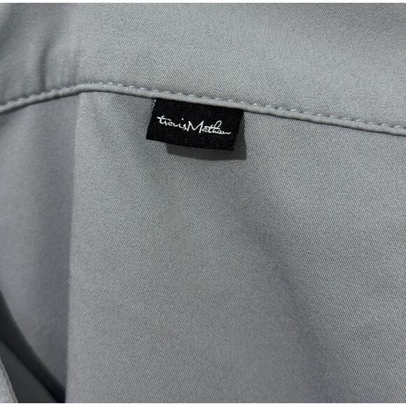 Travis Mathew Pants Mens 40 Light Gray Zip Fly Pockets Lightweight Logo - Picture 4 of 6